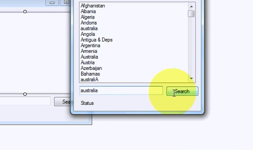 ویدئو آموزش جستجو در Listbox و انتخاب نتیجه جستجو با زبان #C